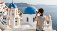 Santorini, Perifereia Notiou Aigaiou, Greece Surges In Global Coverage
